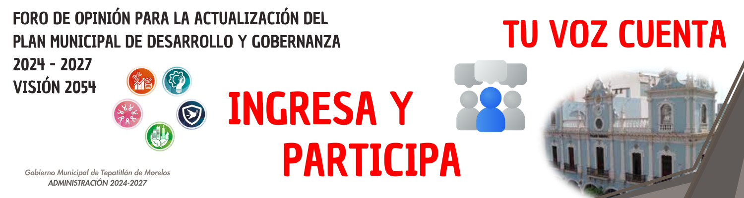 Plan Municipal de Desarrollo y Gobernanza