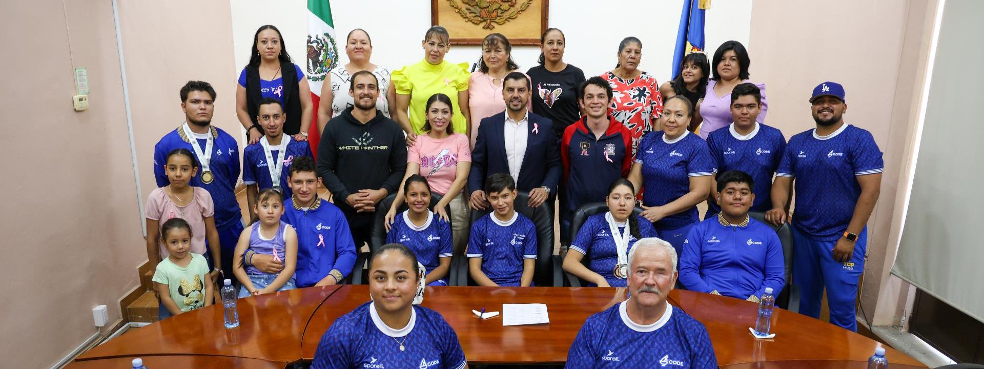 Miguel Ángel Esquivias recibió a los campeones de Tepa en los Juegos Para Nacionales CONADE 2024