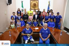 Miguel Ángel Esquivias recibió a los campeones de Tepa en los Juegos Para Nacionales CONADE 2024