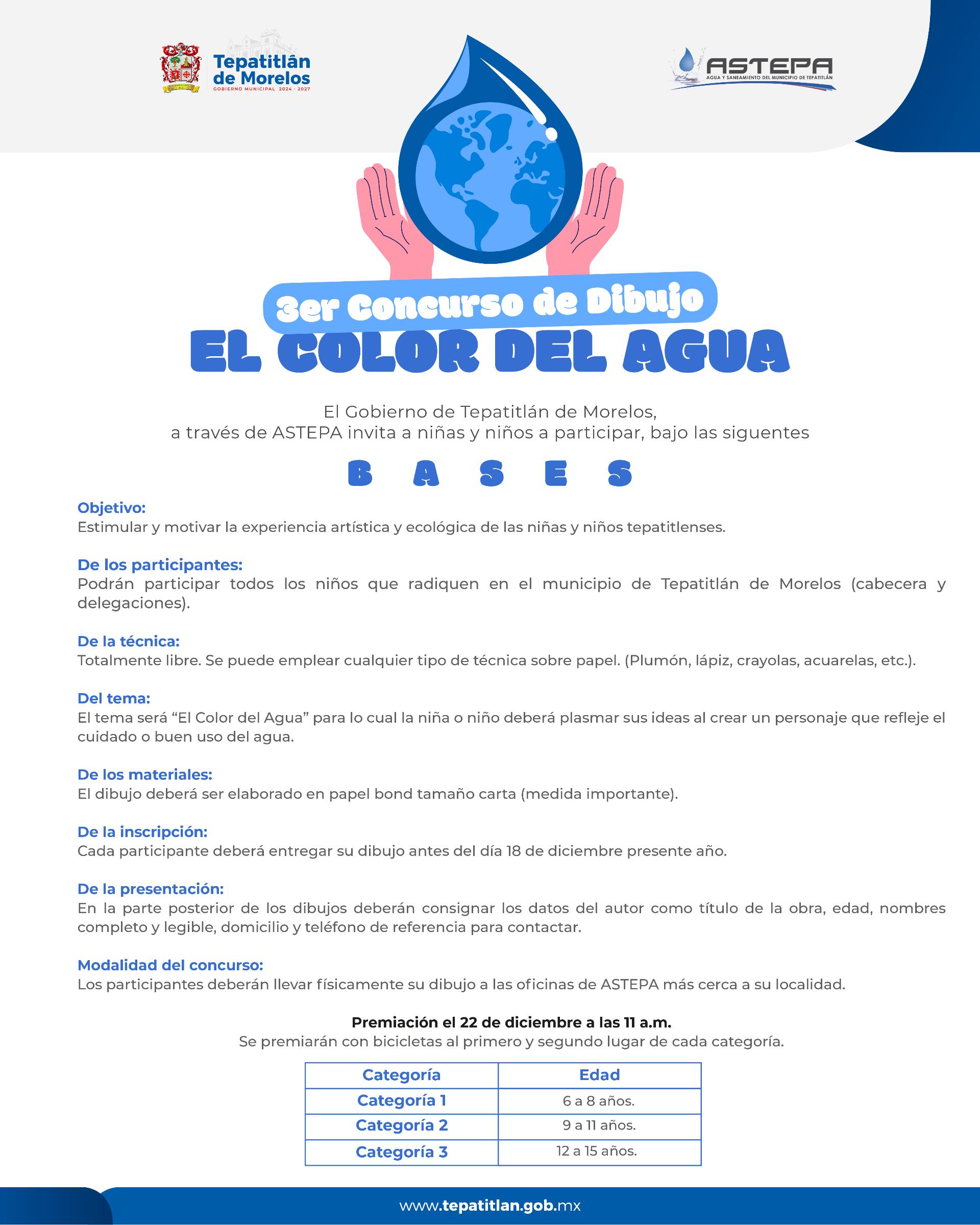 ASTEPA lanza el 3er Concurso de Dibujo “El Color del Agua”
