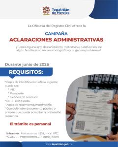 Registro Civil de Tepatitlán inicia campaña de Aclaraciones Administrativas