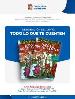 Museo Municipal invita a la presentación del libro “Todo lo que te cuenten”