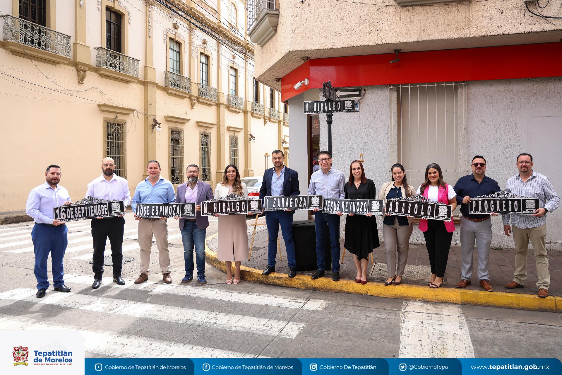 Renovamos nomenclatura en 30 cruceros del Centro Histórico de Tepatitlán